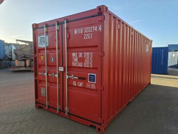 Nuevo contenedor/20′ (6 metros)/Estándar de 20'DC/Contenedor de almacenamiento 20DC MIIU3202744 – TALLIN Rojo