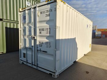 Nuevo contenedor/20′ (6 metros)/20'HC Alto/Contenedor de almacenamiento 20HC MIIU2351743 – TALLIN blanco