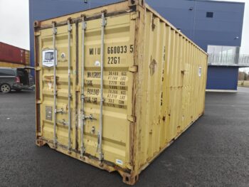 ontenedores usados/20' (6 metros)/Estándar de 20'DC/Contenedor marítimo de 20 CC MIIU6600335 – TALLIN Amarillo