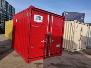 Nuevo contenedor/10′ (3 metros)/Contenedor de almacenamiento 10DC – MIIU0133777 Rojo RAL3000